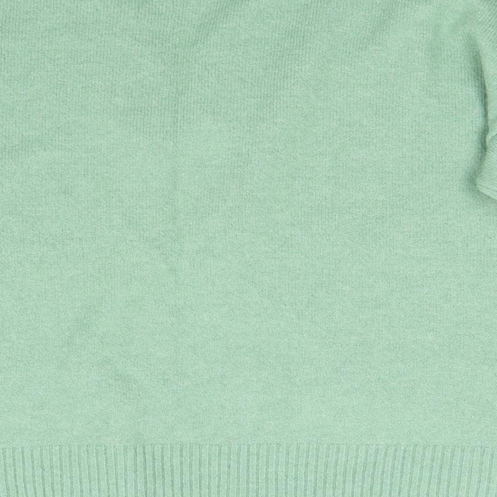 Nutmeg Womens Green  Knit Pullover Jumper Size 18