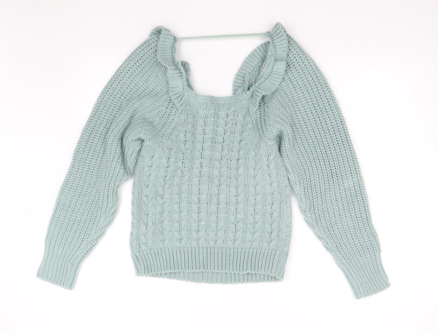 Boohoo Womens Grey  Knit Pullover Jumper Size S
