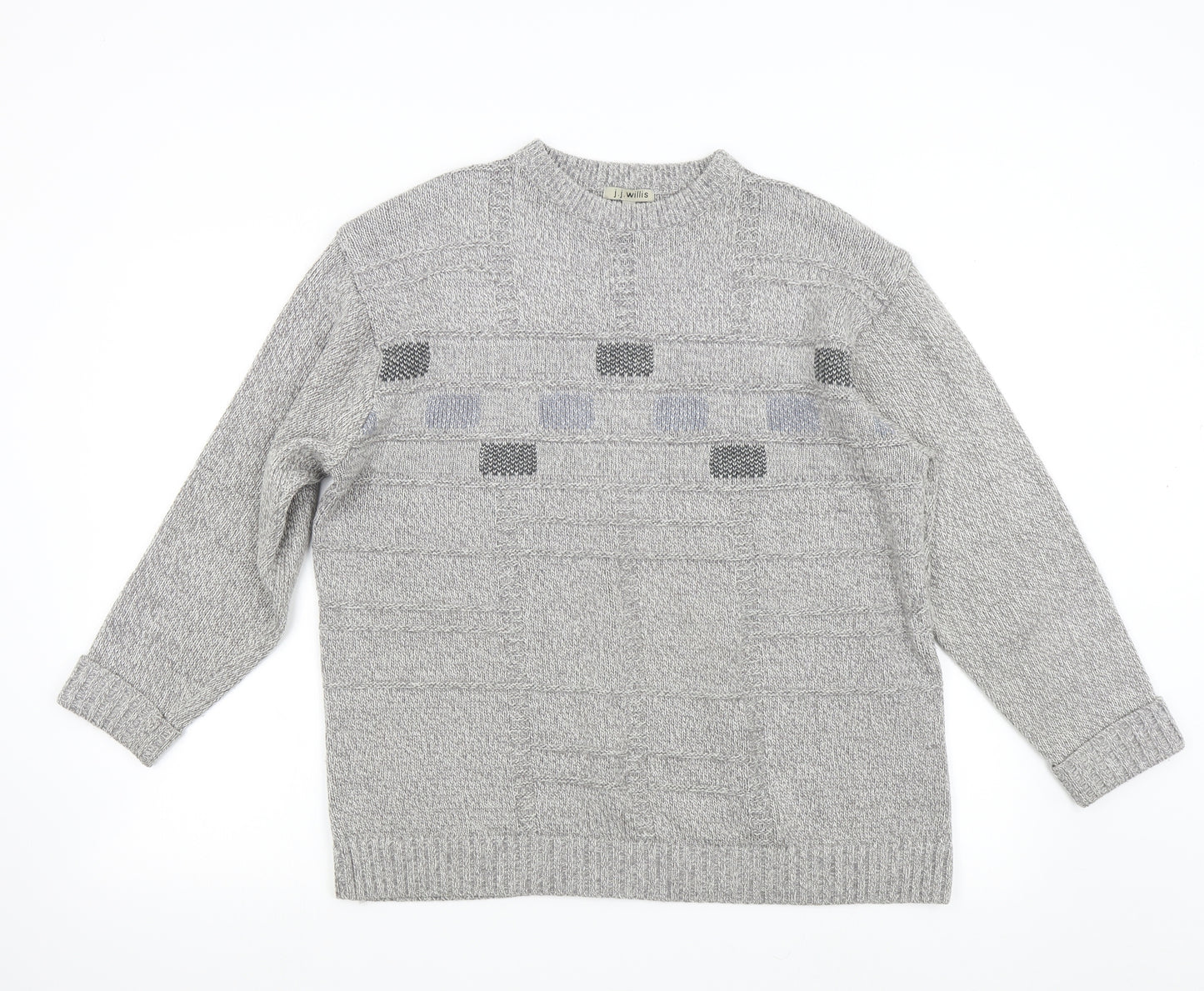 JJ Willis Mens Grey   Pullover Jumper Size M
