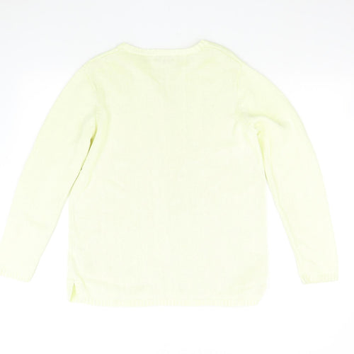 Bonmarché Womens Yellow  Knit Pullover Jumper Size S