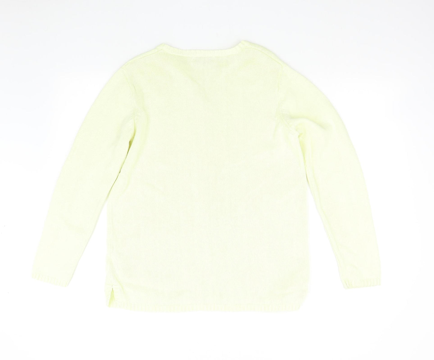 Bonmarché Womens Yellow  Knit Pullover Jumper Size S