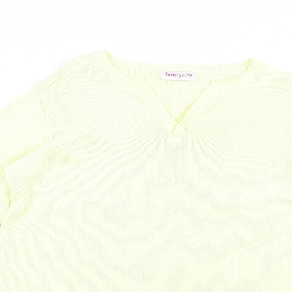 Bonmarché Womens Yellow  Knit Pullover Jumper Size S
