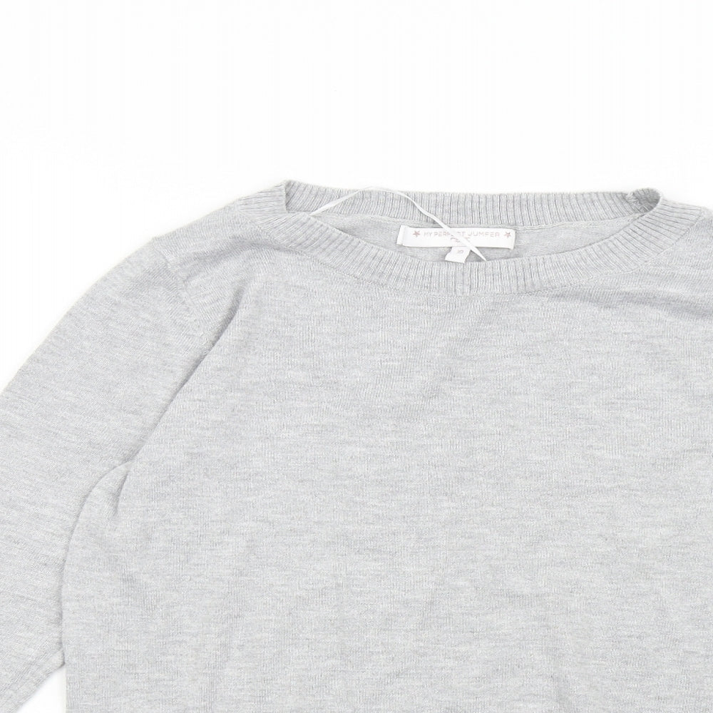NEXT Womens Grey  Knit Pullover Jumper Size 10