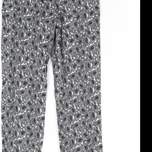 Topshop Womens Multicoloured Paisley  Trousers  Size 6 L24 in