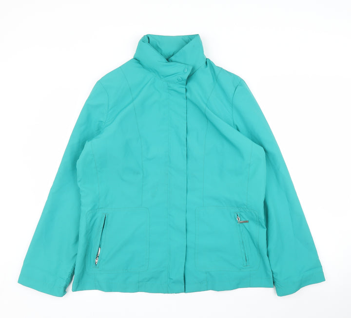 Damart Womens Green Parka Coat Size 10