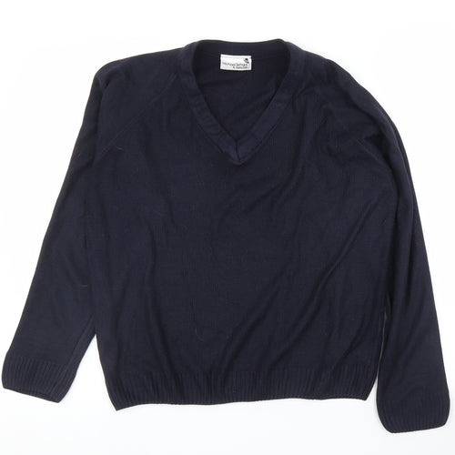 Michael Seghal Mens Blue   Pullover Jumper Size M