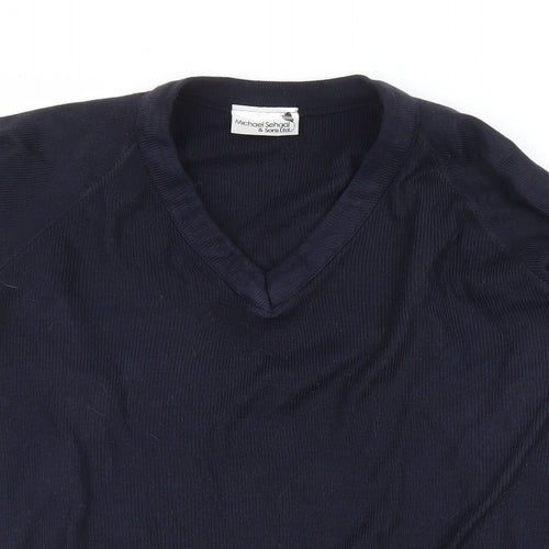 Michael Seghal Mens Blue   Pullover Jumper Size M
