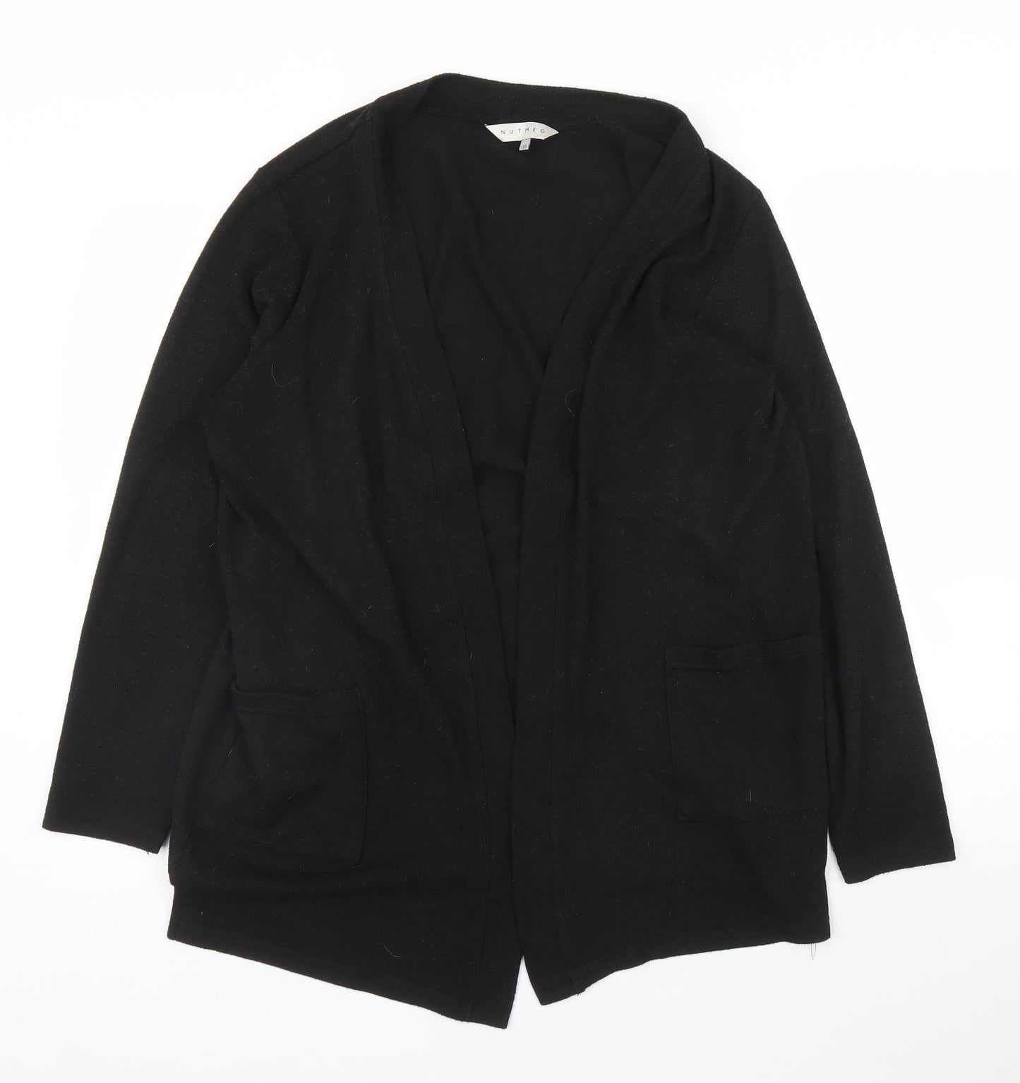Nutmeg Womens Black   Cardigan Jumper Size 16