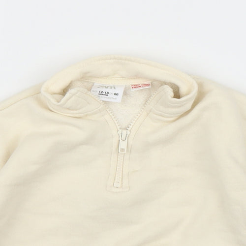 Zara Girls Ivory   Pullover Jumper Size 12-18 Months