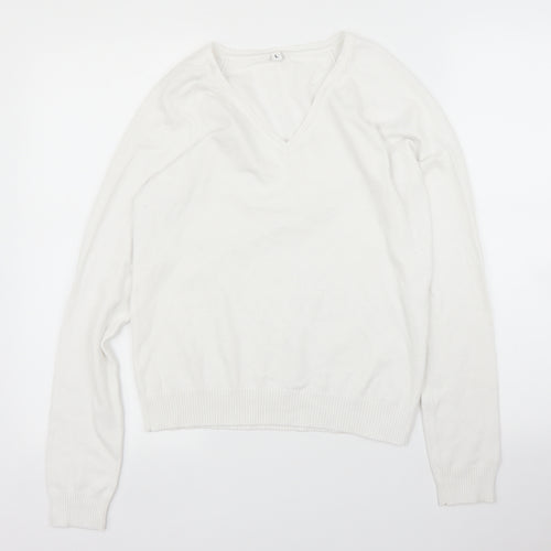 Preworn Womens White   Pullover Jumper Size L
