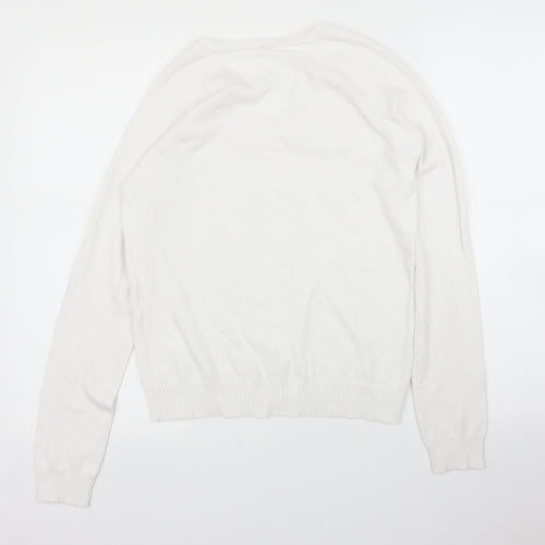 Preworn Womens White   Pullover Jumper Size L
