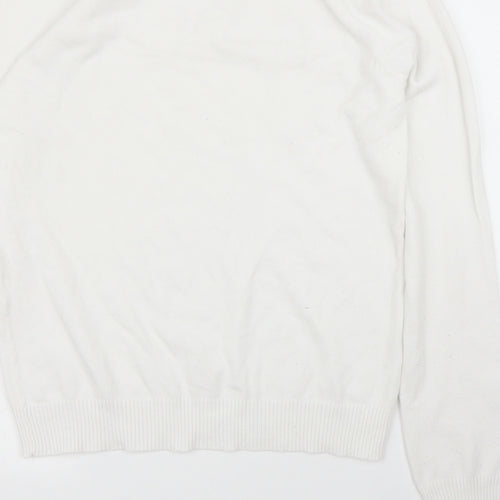 Preworn Womens White   Pullover Jumper Size L