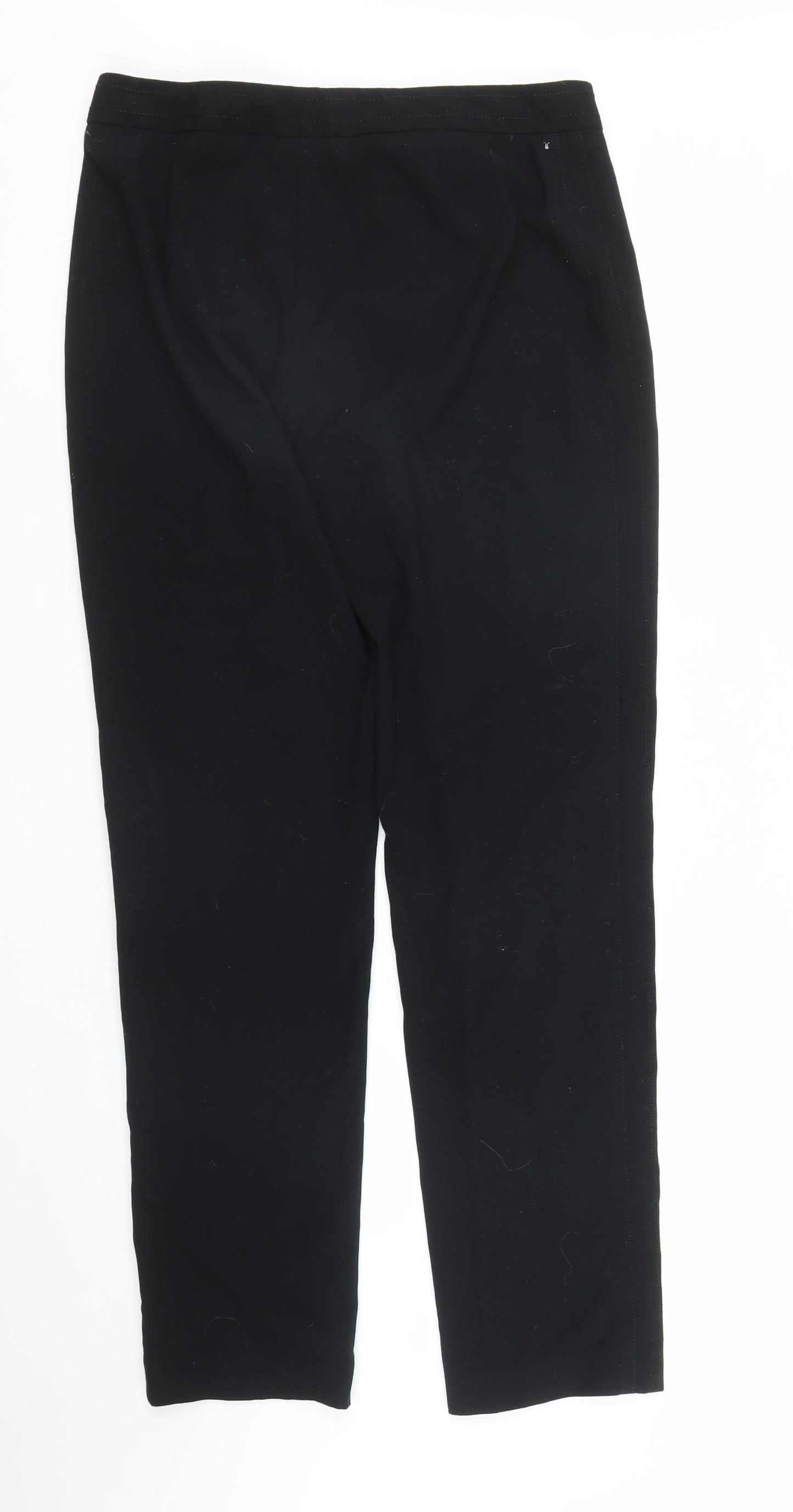 M&S Womens Black   Trousers  Size 10 L27 in