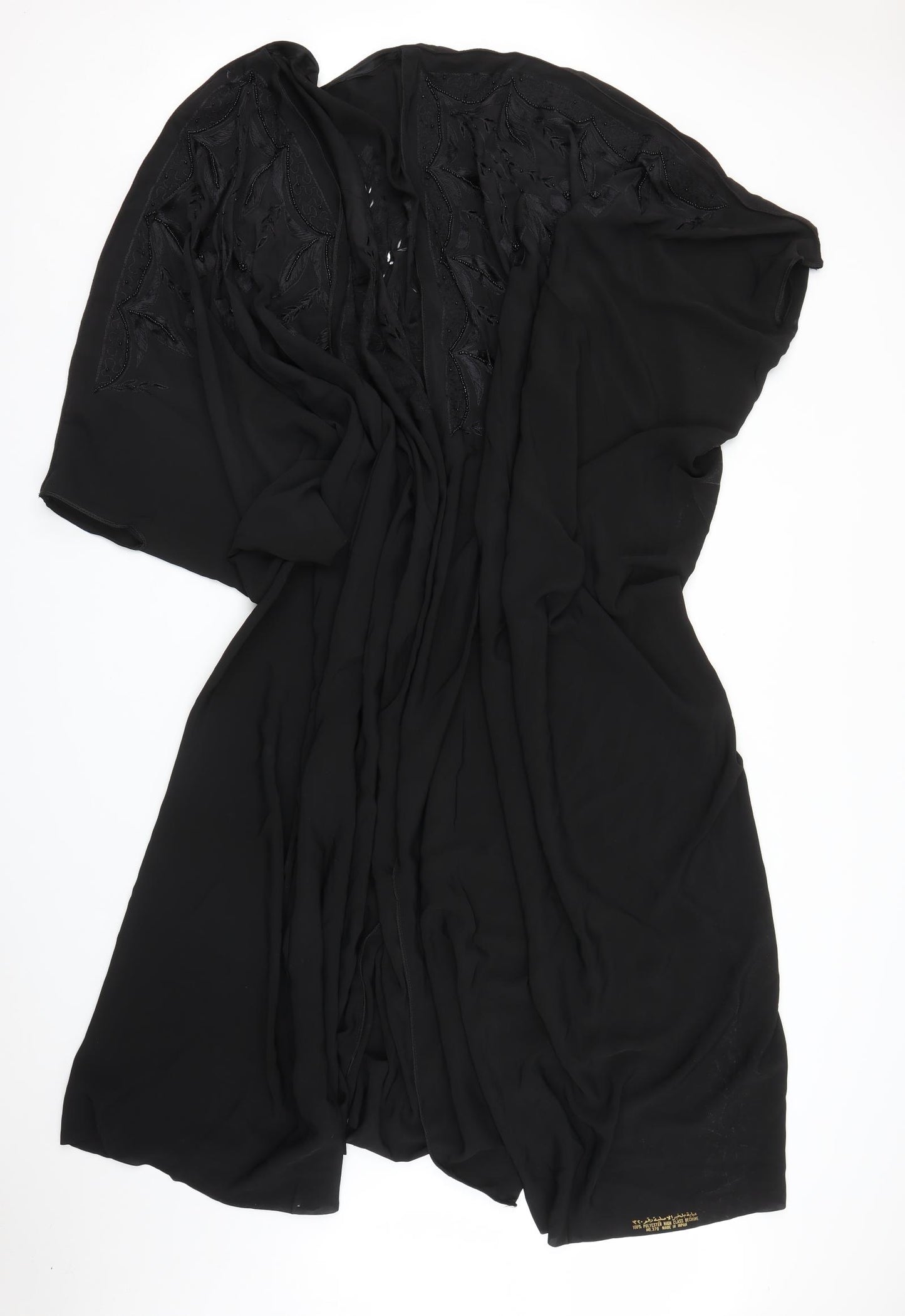 Preworn Womens Black Floral  Kaftan  Size XL