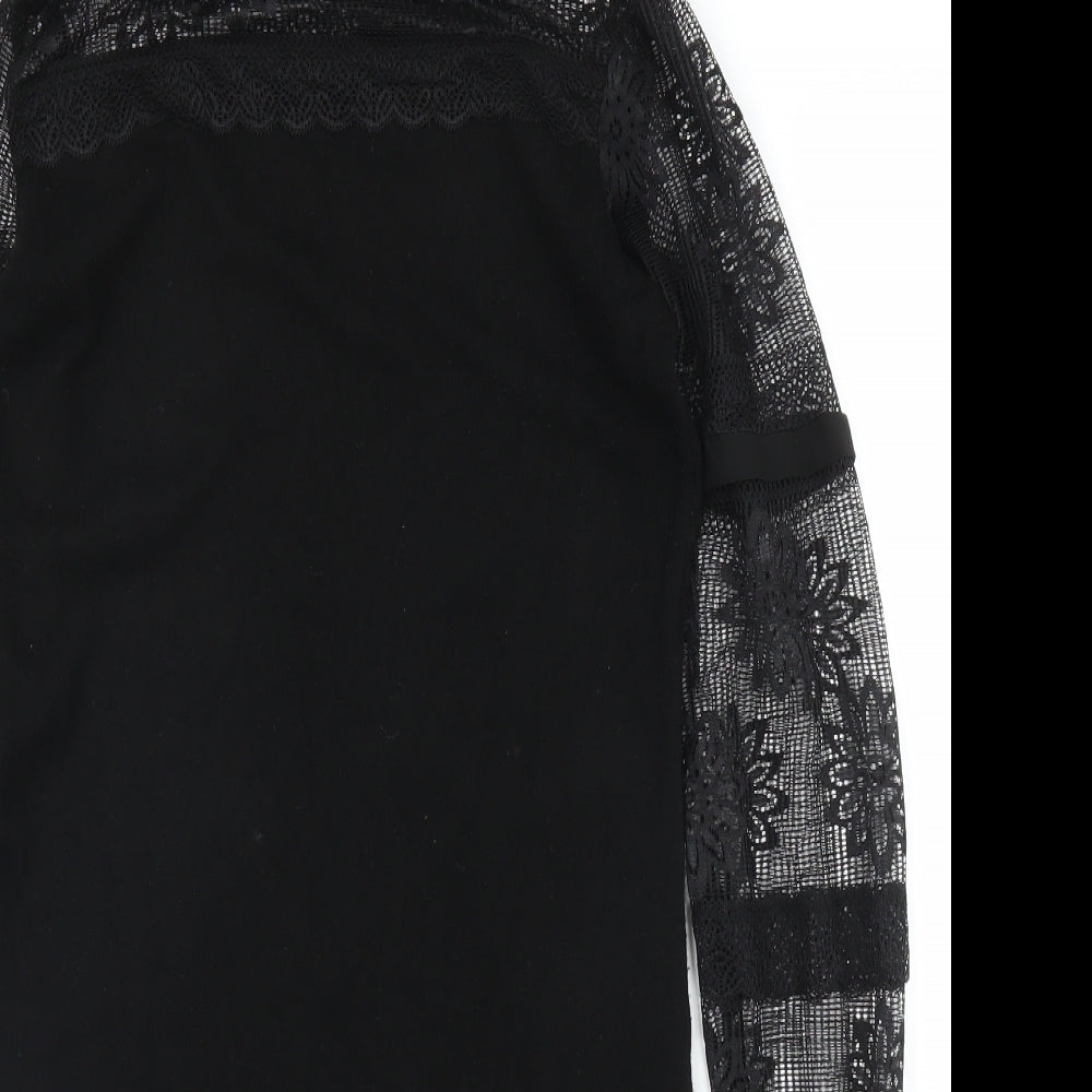 Wild Flowers Womens Black   Jumper Dress  Size M