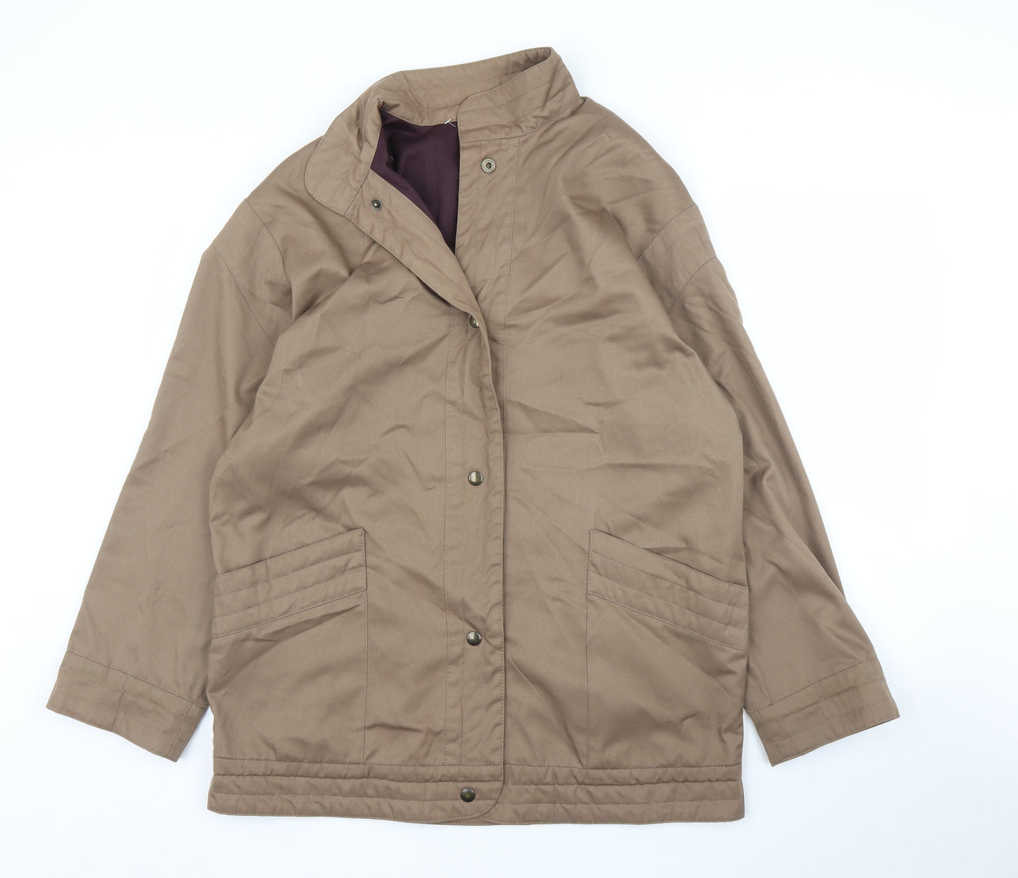 Preworn Mens Brown   Overcoat Coat Size L