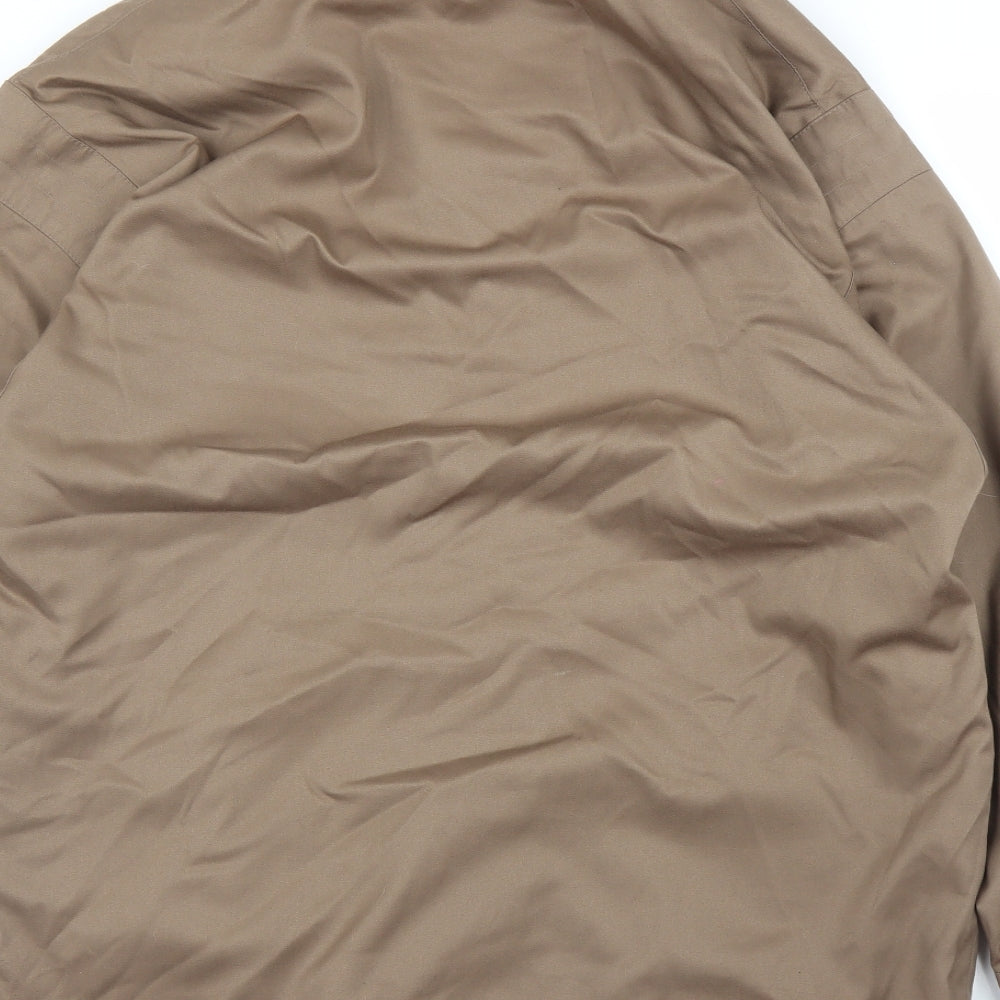 Preworn Mens Brown   Overcoat Coat Size L