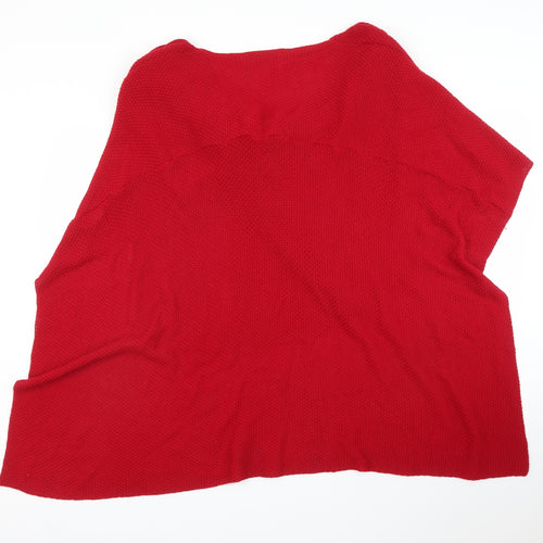 Linea Womens Red   Cape Jumper One Size