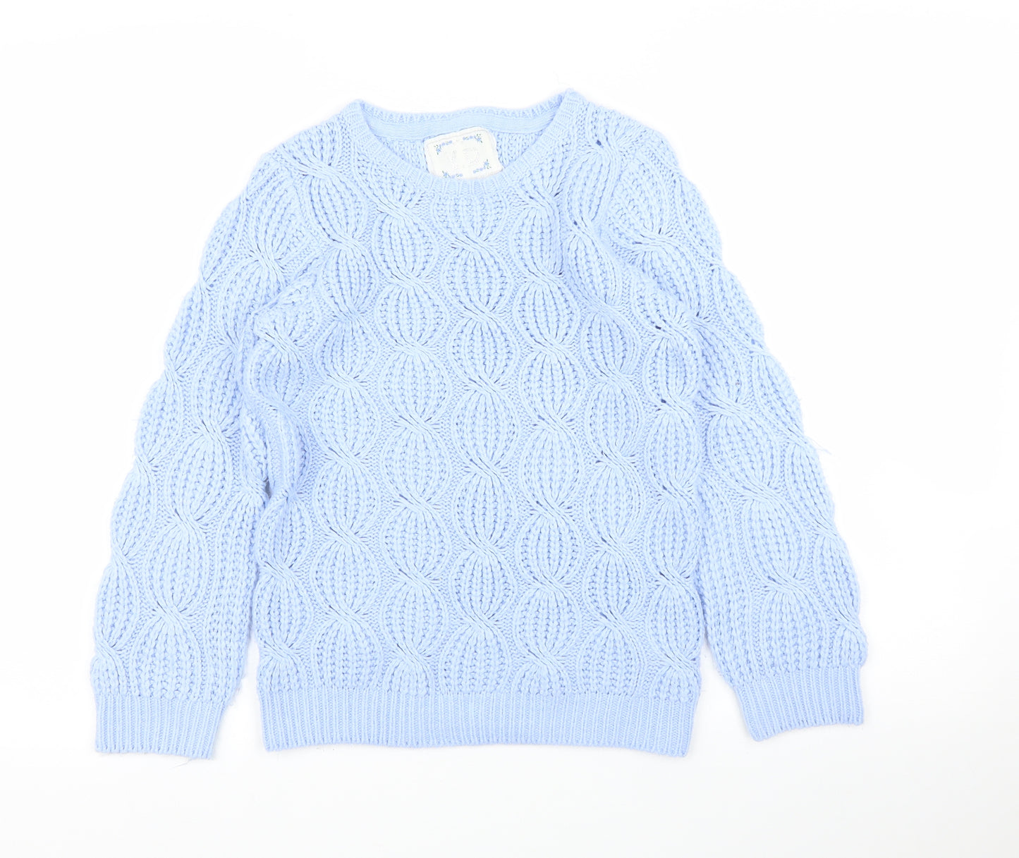 Primark Girls Blue   Pullover Jumper Size 10 Years
