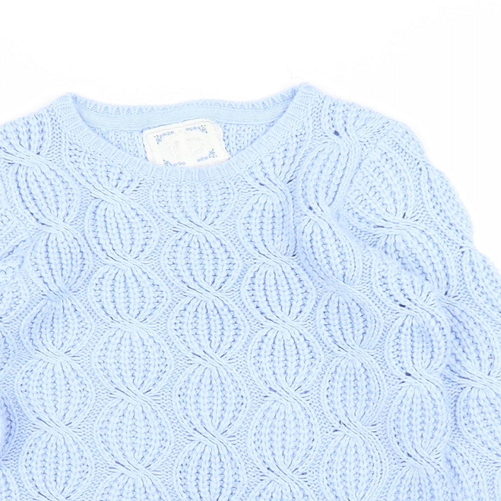 Primark Girls Blue   Pullover Jumper Size 10 Years