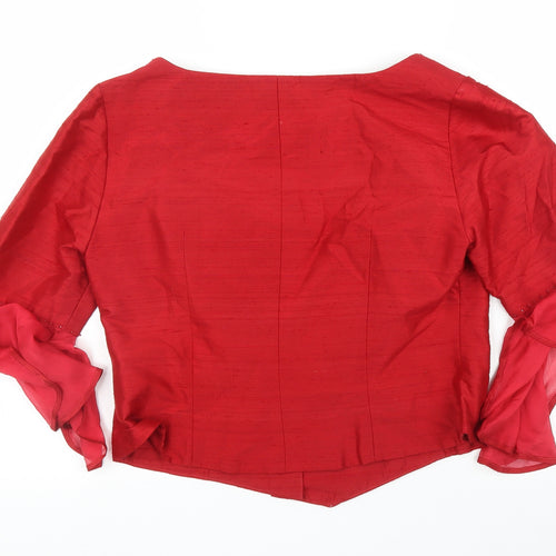 Albert Palacci Womens Red   Jacket Blazer Size L
