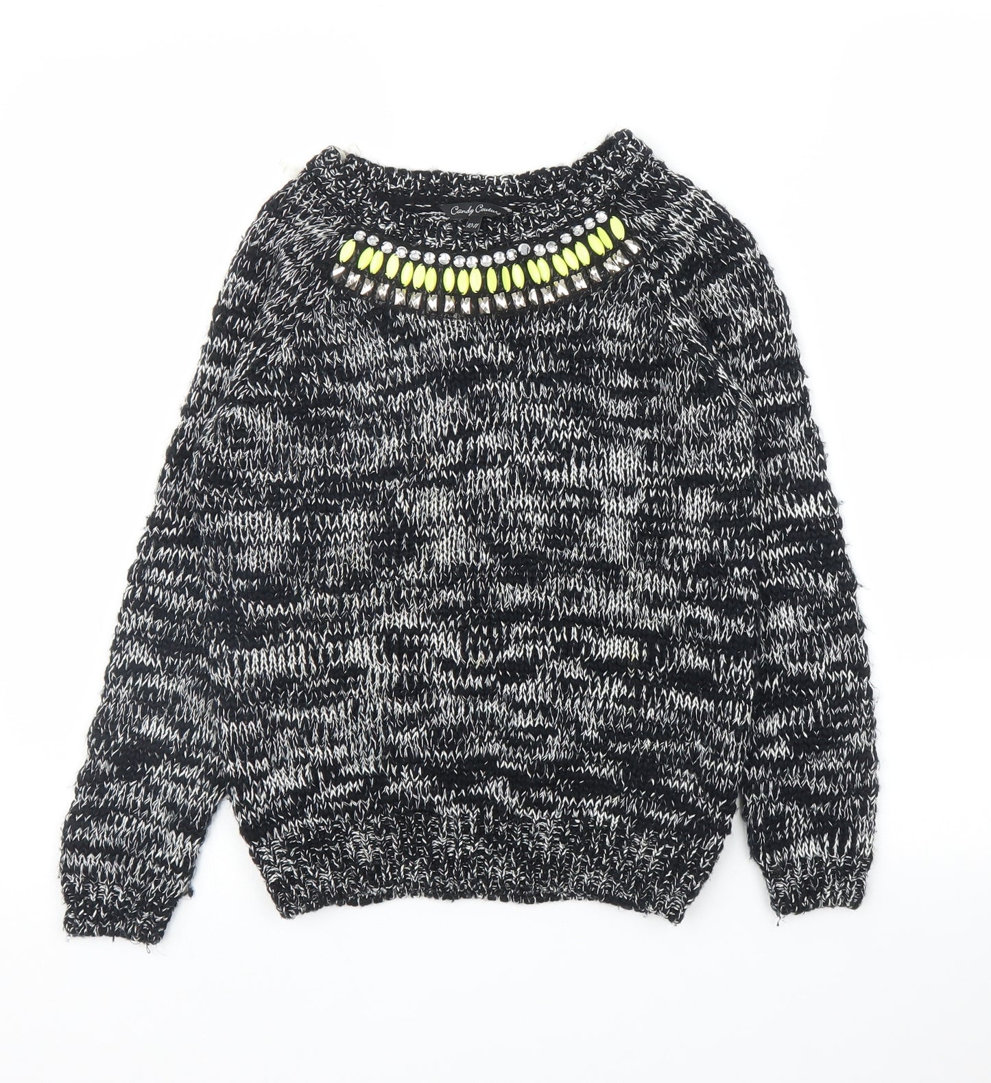 Matalan Girls Grey   Pullover Jumper Size 10 Years