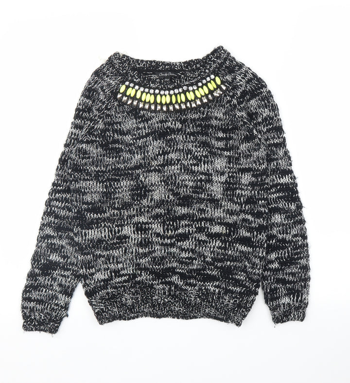 Matalan Girls Grey   Pullover Jumper Size 10 Years