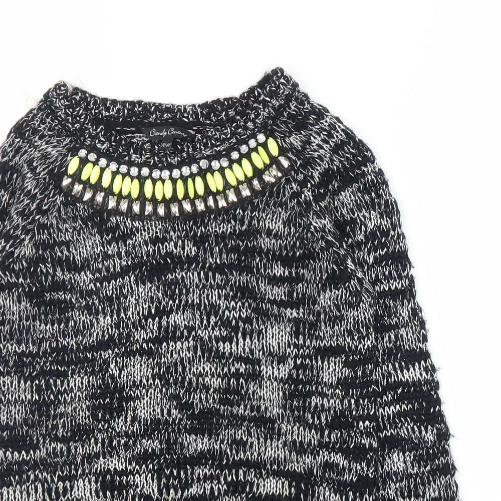 Matalan Girls Grey   Pullover Jumper Size 10 Years