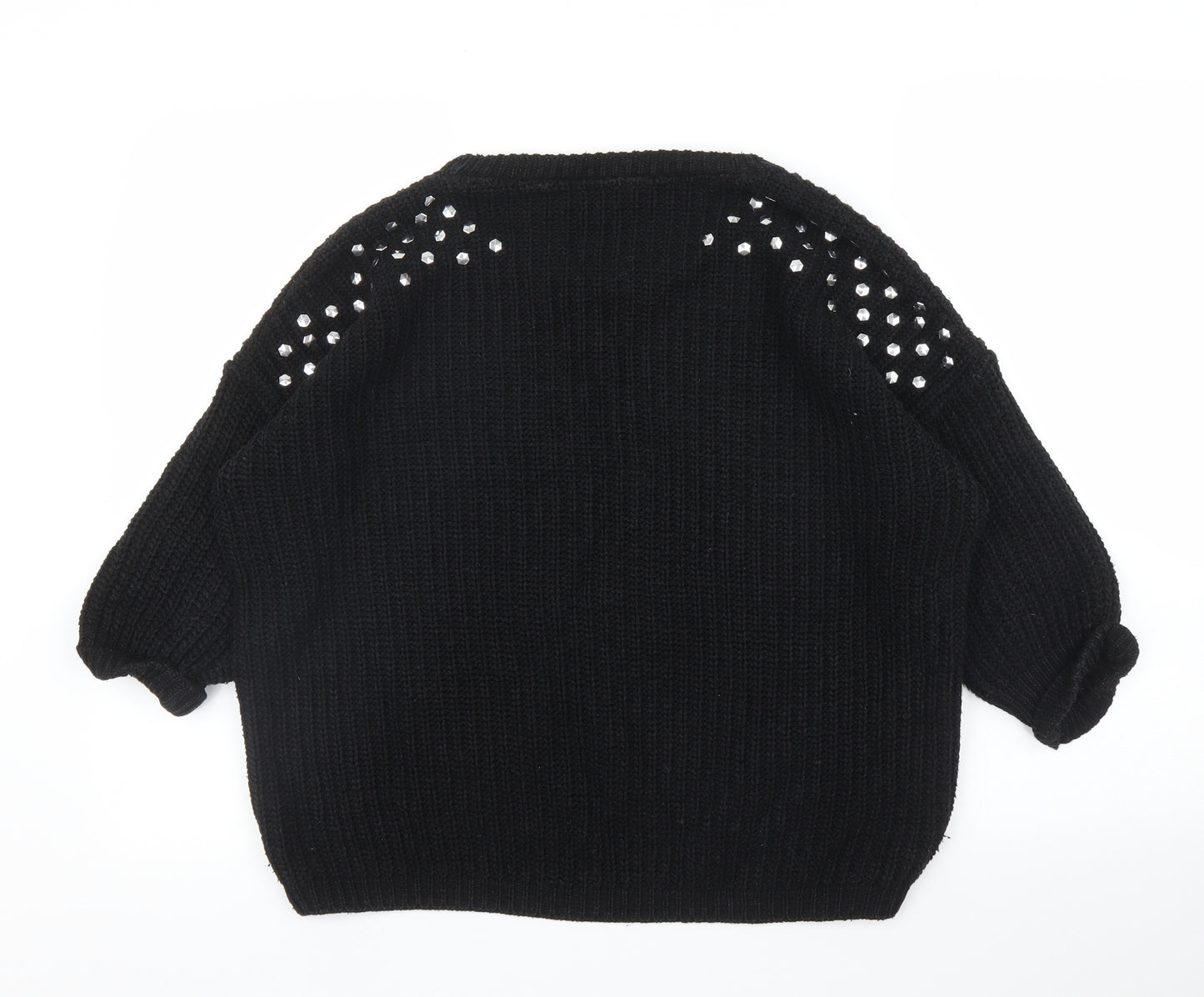 Lou Lou Womens Black   Pullover Jumper Size M