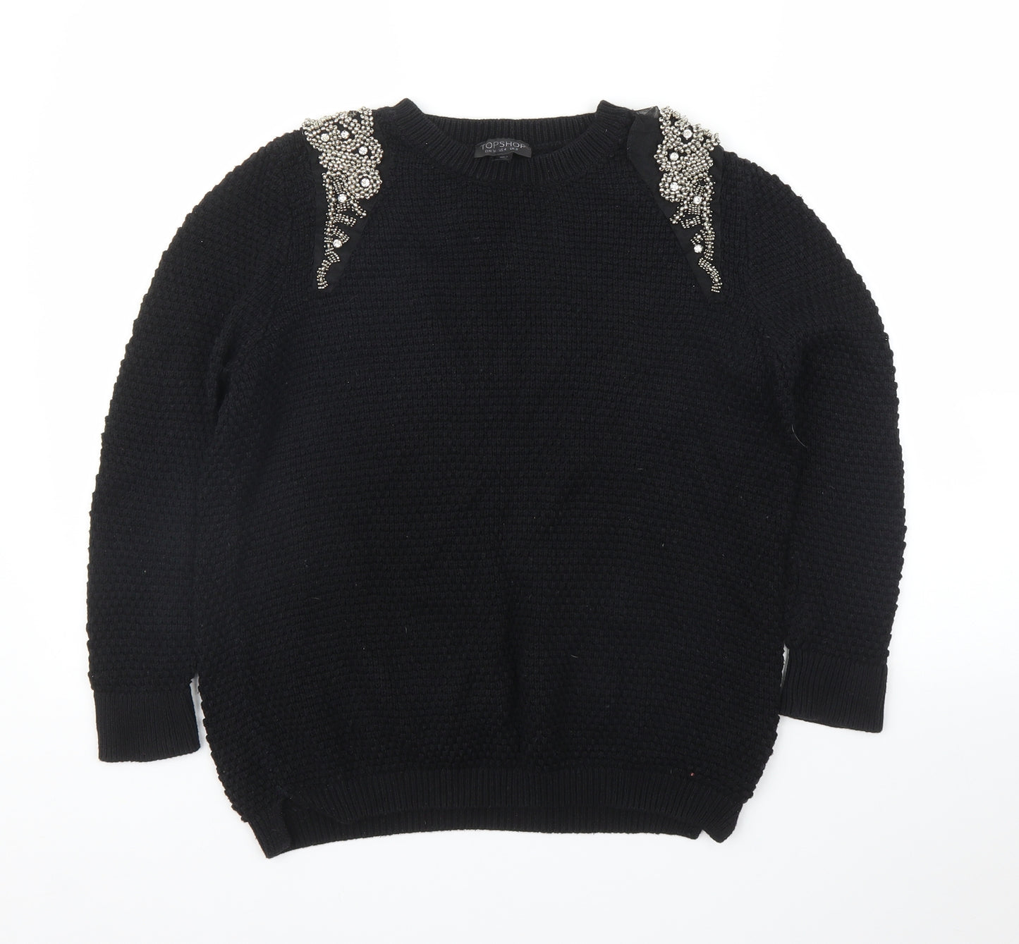 Topshop Womens Black   Pullover Jumper Size 8