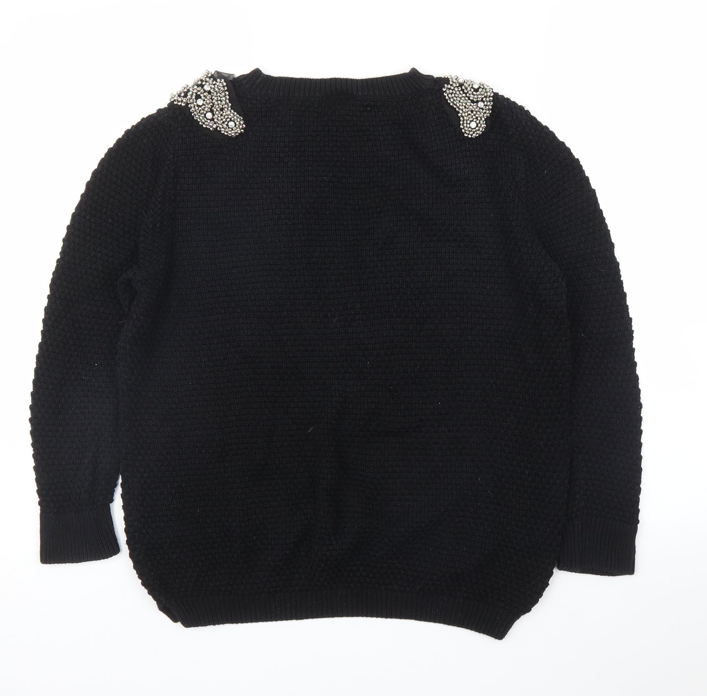 Topshop Womens Black   Pullover Jumper Size 8