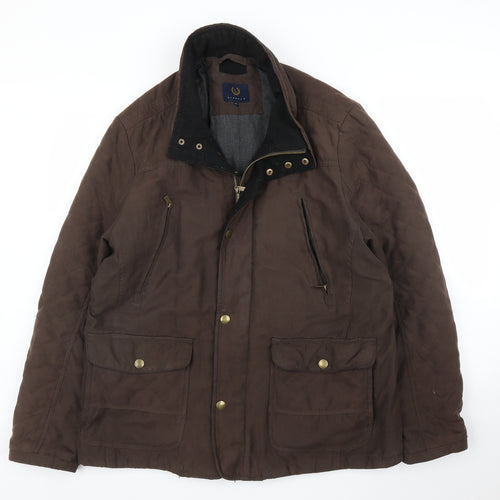 Matalan Mens Brown   Overcoat Coat Size XL