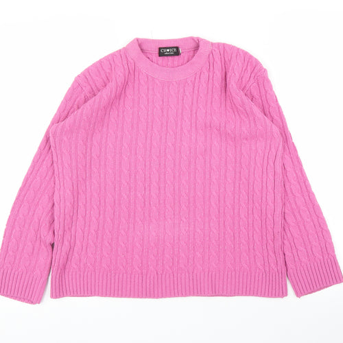 Choice Womens Pink   Pullover Jumper Size XS