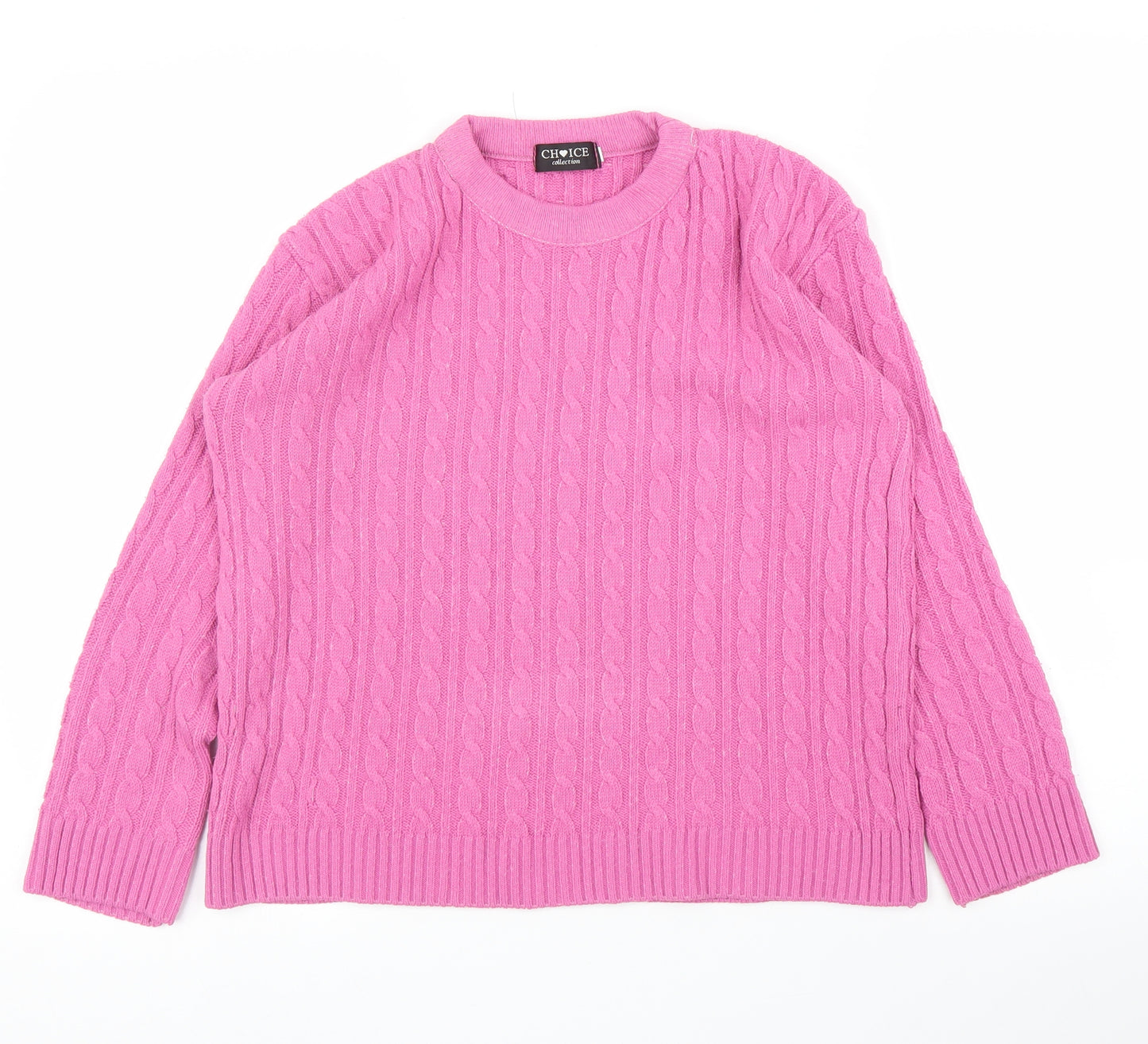 Choice Womens Pink   Pullover Jumper Size XS