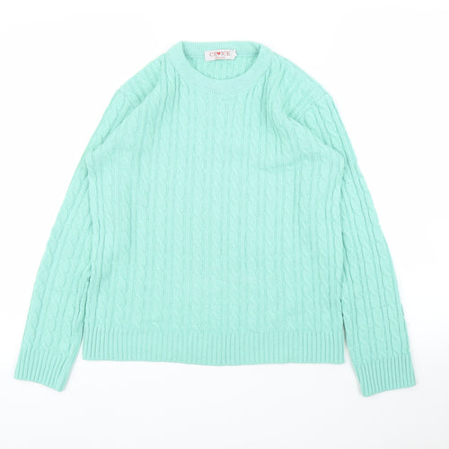Choice Womens Green   Pullover Jumper Size XS