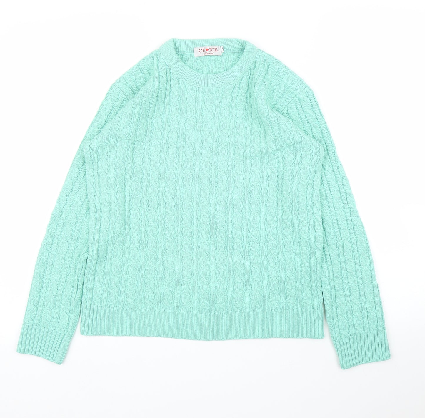 Choice Womens Green   Pullover Jumper Size XS