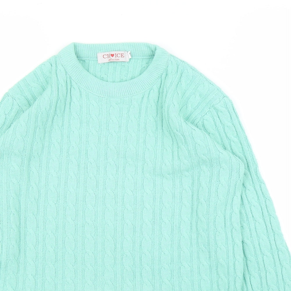 Choice Womens Green   Pullover Jumper Size XS