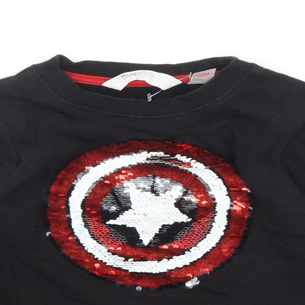 H&M Boys Black   Pullover Jumper Size 3 Years  - Marvel