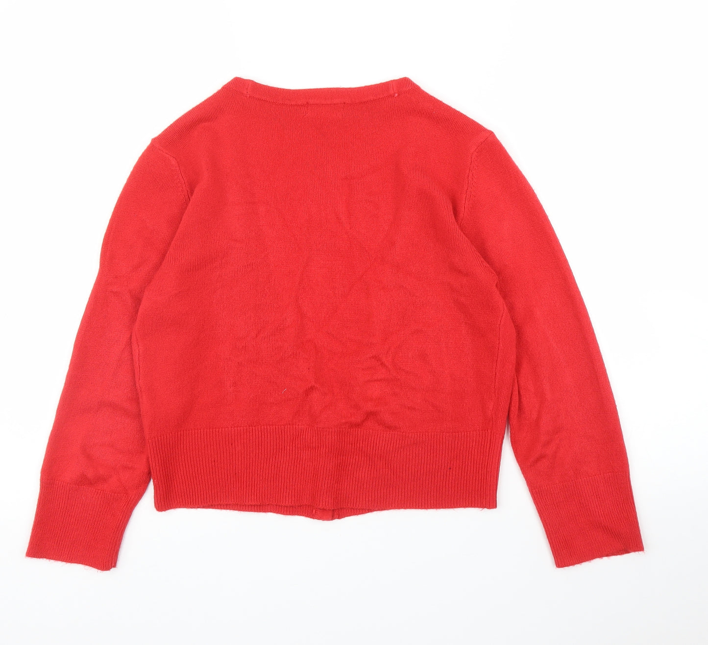 F&F Womens Red   Cardigan Jumper Size 14
