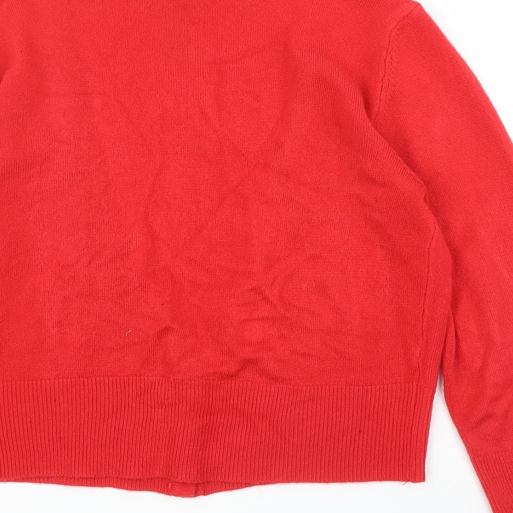 F&F Womens Red   Cardigan Jumper Size 14