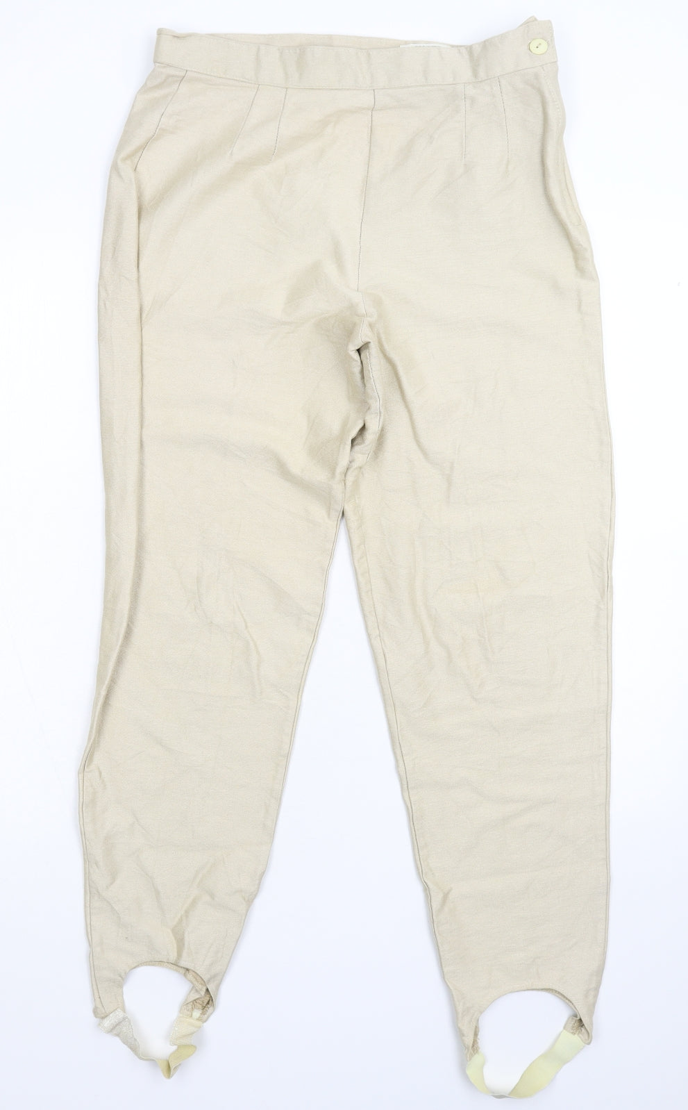 Chlee Womens Beige   Capri Trousers Size 30 in L28 in