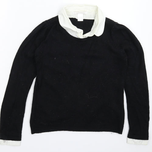 La Redoute Womens Black  Knit Pullover Jumper Size 16