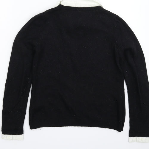 La Redoute Womens Black  Knit Pullover Jumper Size 16