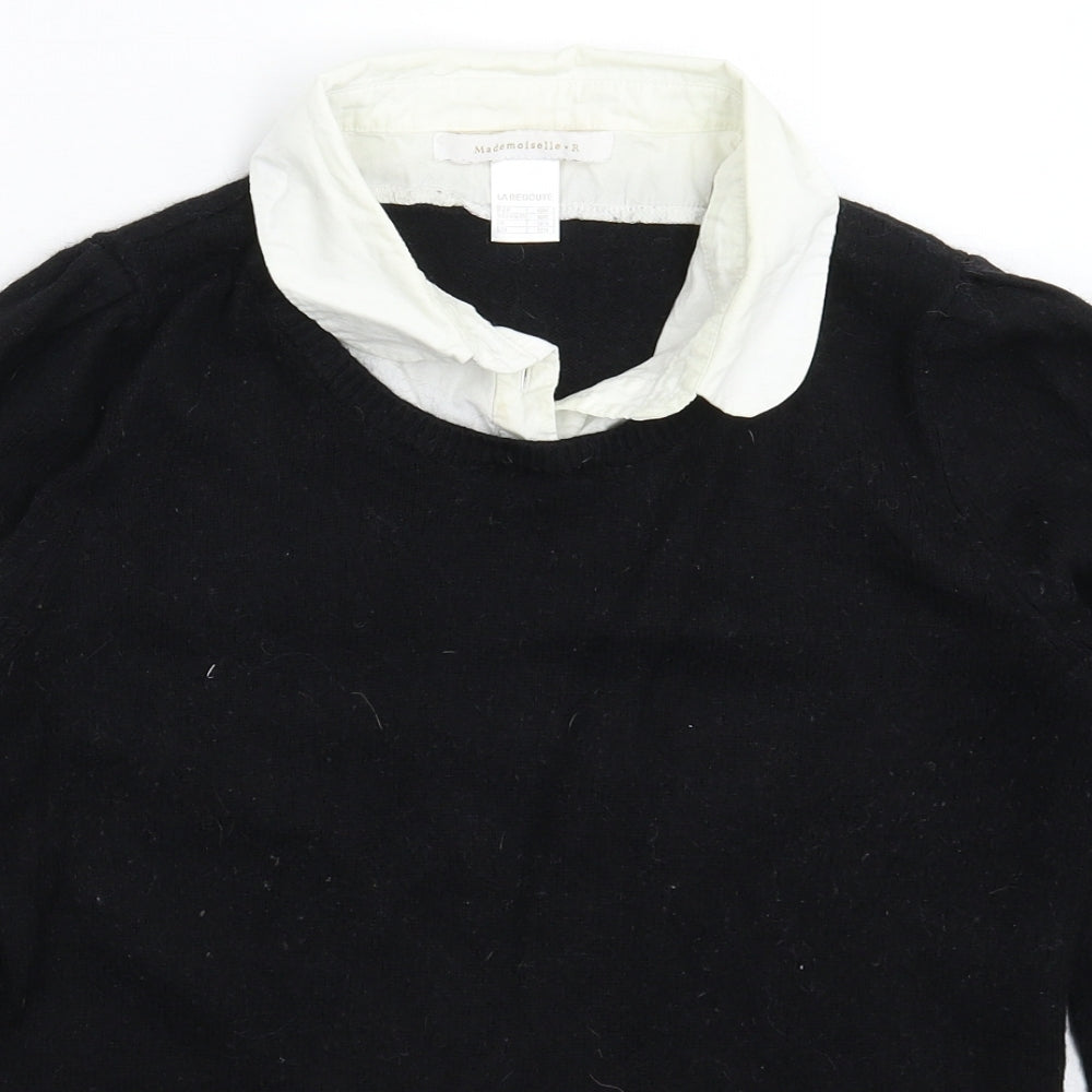 La Redoute Womens Black  Knit Pullover Jumper Size 16
