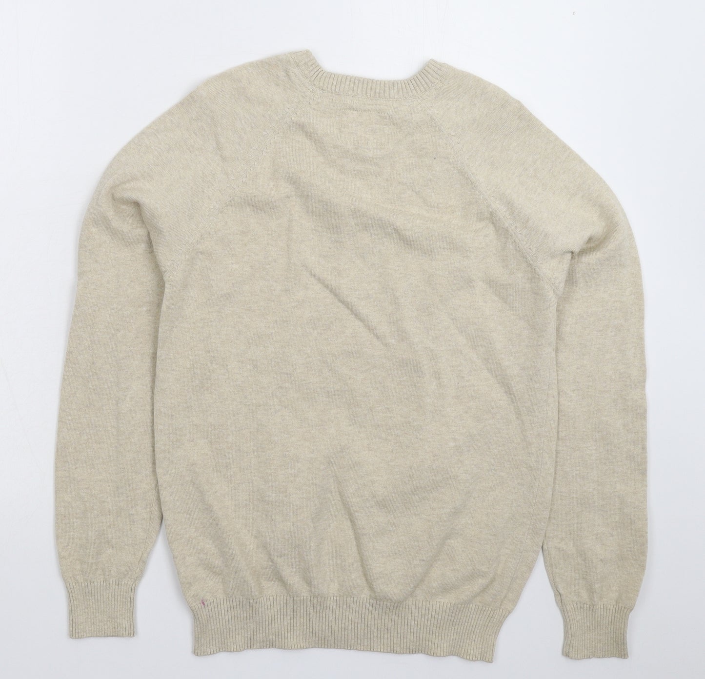 Primark Mens Grey  Knit Pullover Jumper Size S