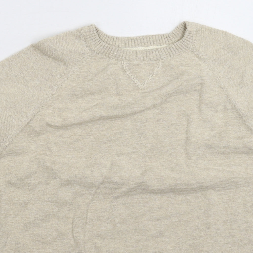 Primark Mens Grey  Knit Pullover Jumper Size S