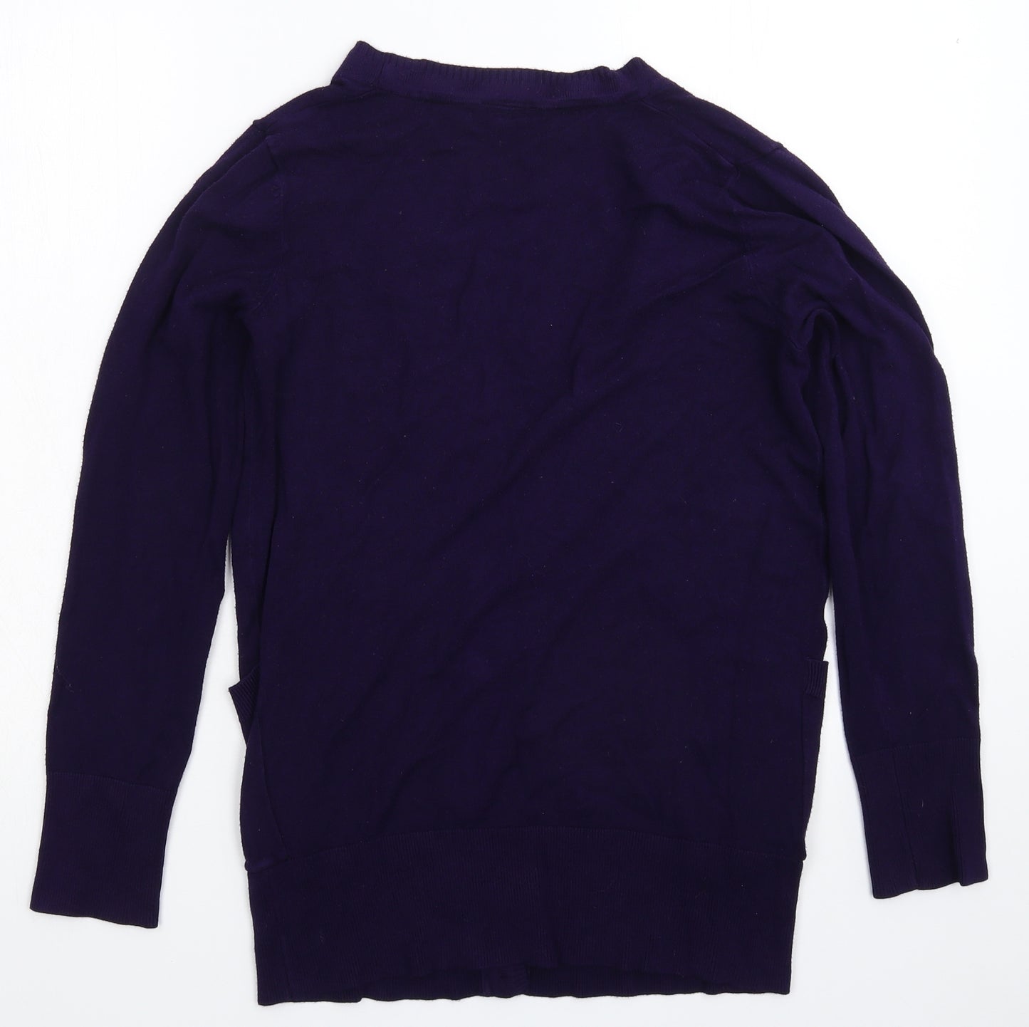 Topshop Womens Purple  Knit Cardigan Jumper Size 12