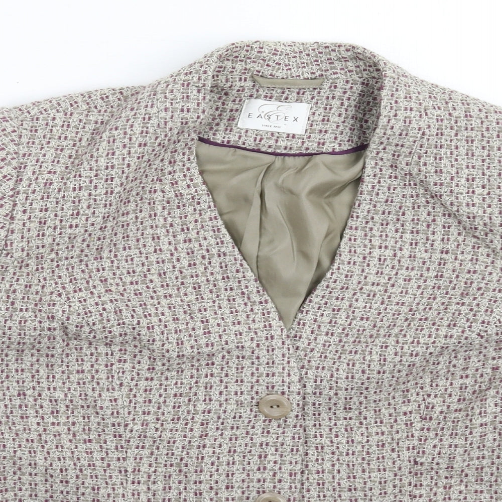 Eastex Womens Grey Check  Jacket Blazer Size 18