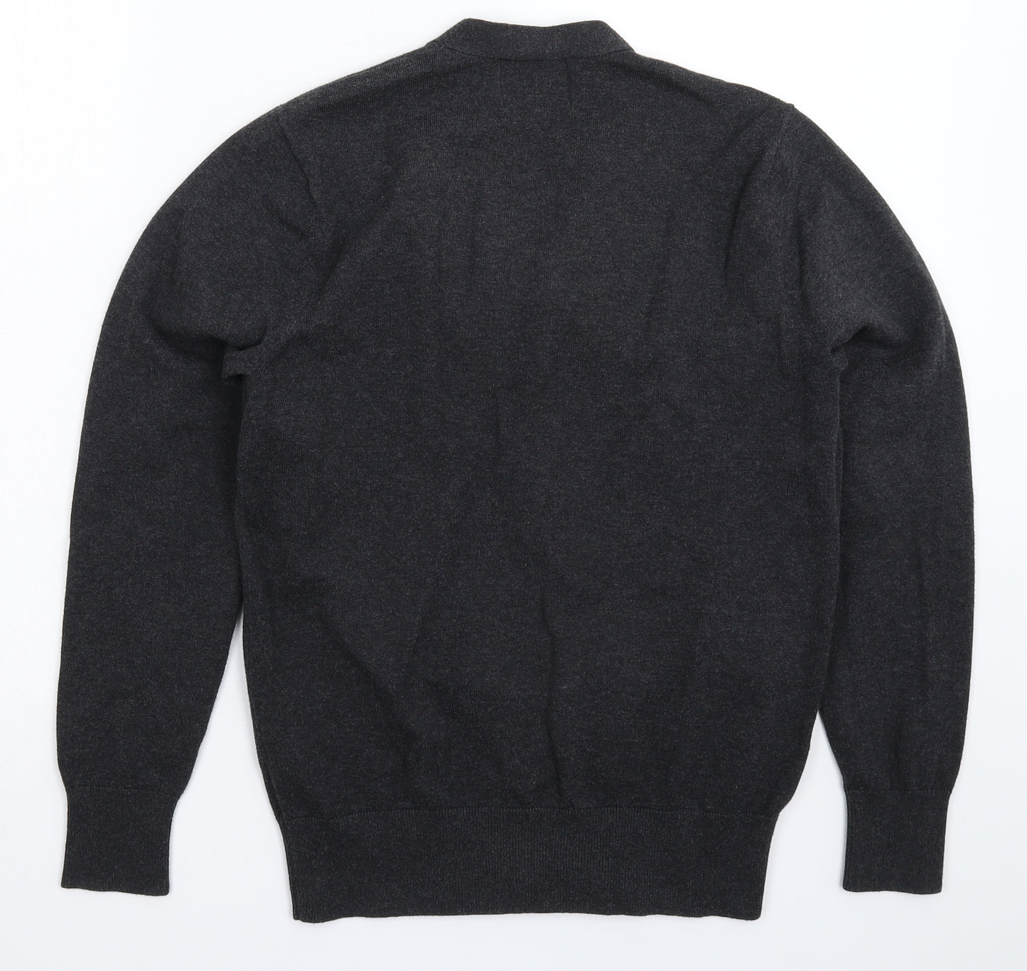 Burton Mens Grey  Knit Cardigan Jumper Size S