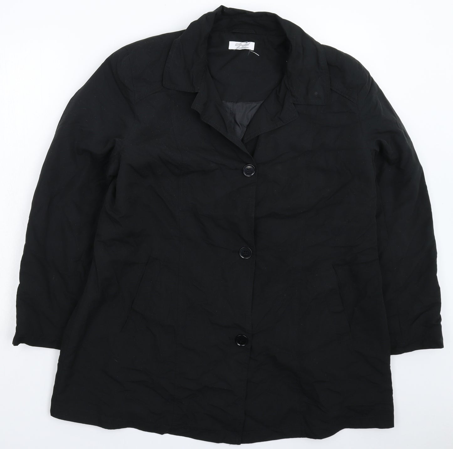 Special Collection Womens Black   Jacket Coat Size 14